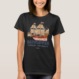 Mayflower Tall Ship - Engeland naar de Nieuwe Were T-shirt