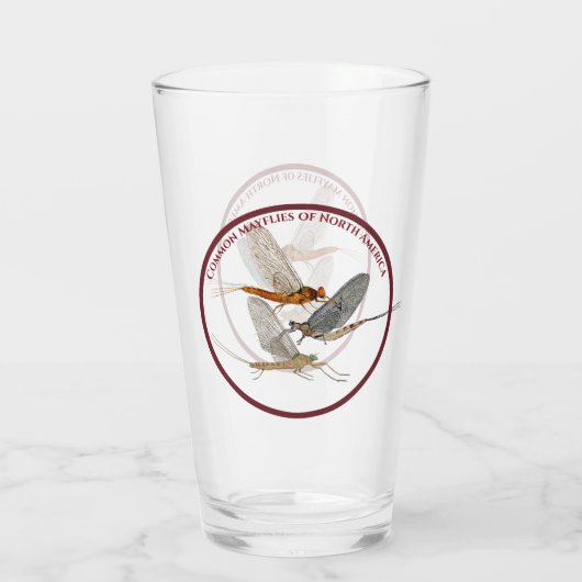 Mayfly Beer Pint Glass Glas (Achterkant)