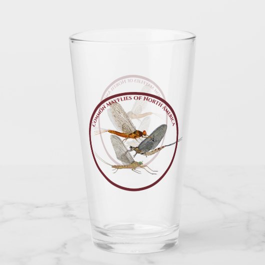 Mayfly Beer Pint Glass Glas (Voorkant)