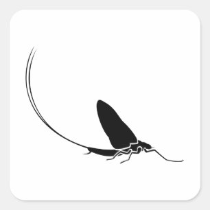 Mayfly Vierkante Sticker