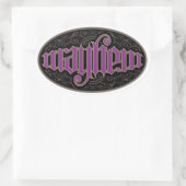 Mayhem Ambigram Stickers (Tas)