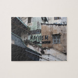 Mayhem Graffiti Street Art Colorful Legpuzzel