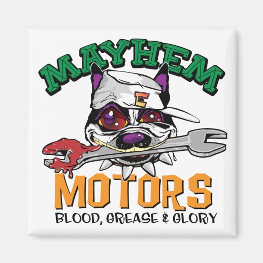 Mayhem Motors Magnet (Voorkant)