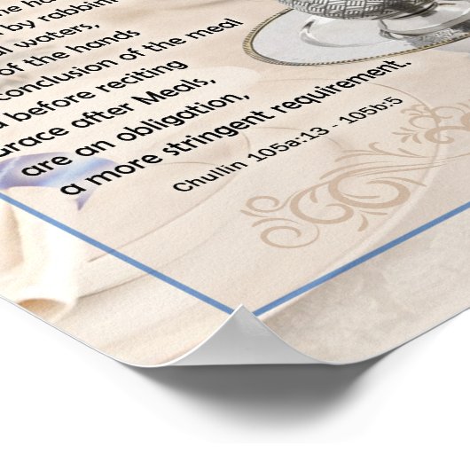 Mayim Achronim Last Waters Talmud Quote Art Poster (Hoek)