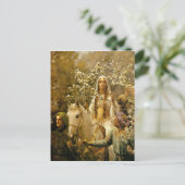Maying of Queen Guinevere Briefkaart (Staand voorkant)