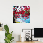 Maymont Gardens Red Maple Tree Virginia Poster Art (Thuiskantoor)