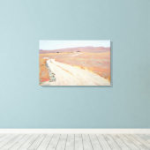 Maynard Dixon - VERLATEN RANCH 1935 Canvas Afdruk (Insitu (Houten vloer))