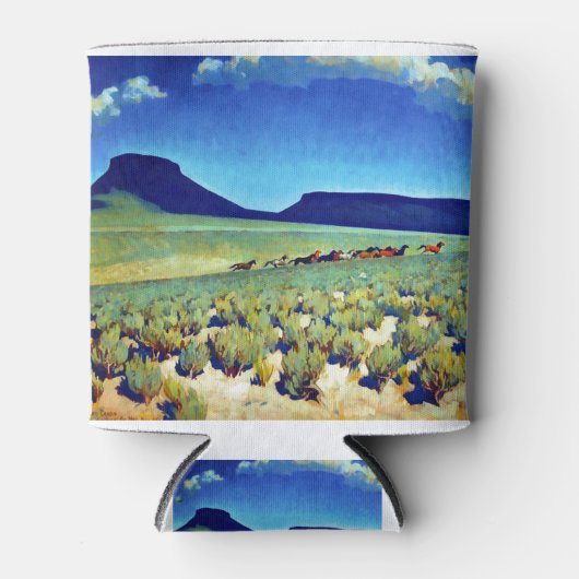 Maynard Dixon Wild Horse Land Blikjeskoeler (Voorkant)