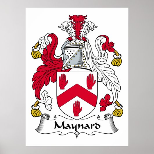 Maynard Family Crest Poster (Voorkant)