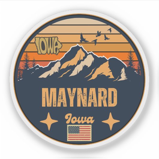 Maynard, Iowa Sticker (Voorkant)