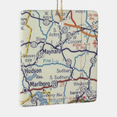 Maynard MA  Map Keramisch Ornament (Rechts)