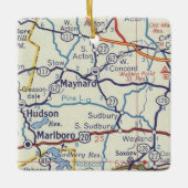 Maynard MA  Map Keramisch Ornament (Voorkant)