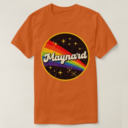 Maynard regenboog in ruimte  grunge stijl t-shirt (Design voorkant)