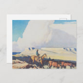 MaynardDixon Open Range Classic Western landschap Briefkaart (Voorkant / Achterkant)