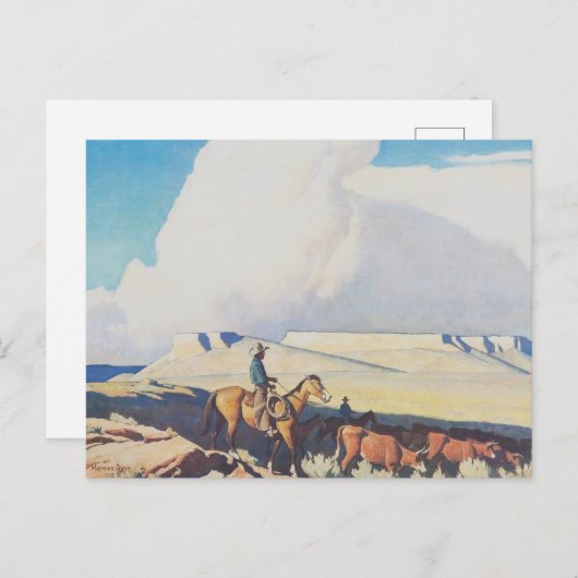 MaynardDixon Open Range Classic Western landschap Briefkaart (Voorkant / Achterkant)