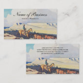 MaynardDixon Open Range Classic Western landschap Visitekaartje (Voorkant / Achterkant)