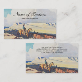 MaynardDixon Open Range Classic Western landschap Visitekaartje