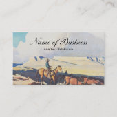 MaynardDixon Open Range Classic Western landschap Visitekaartje (Voorkant)