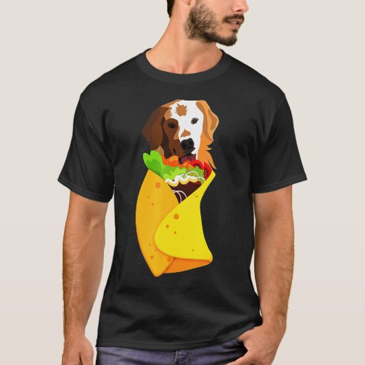 Mayo Burrito Golden Retriever T-shirt (Voorkant)