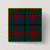 Mayo County Irish Tartan Vierkante Button 5,1 Cm (Voorkant)