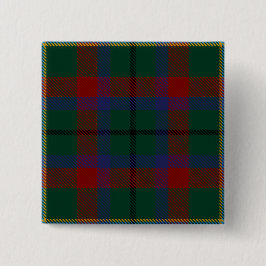Mayo County Irish Tartan Vierkante Button 5,1 Cm