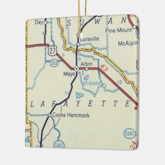Mayo FL  Map Keramisch Ornament (Links)