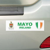 Mayo Ireland Crest en Irish Flag Bumpersticker (Op auto)