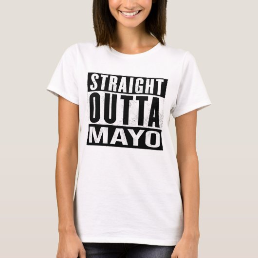 Mayo Ireland - Straight Outta Mayo - Iers T-shirt (Voorkant)
