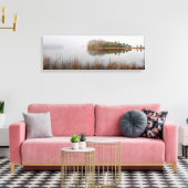 Mayo Lake Canvas Afdruk (Insitu (Woonkamer))