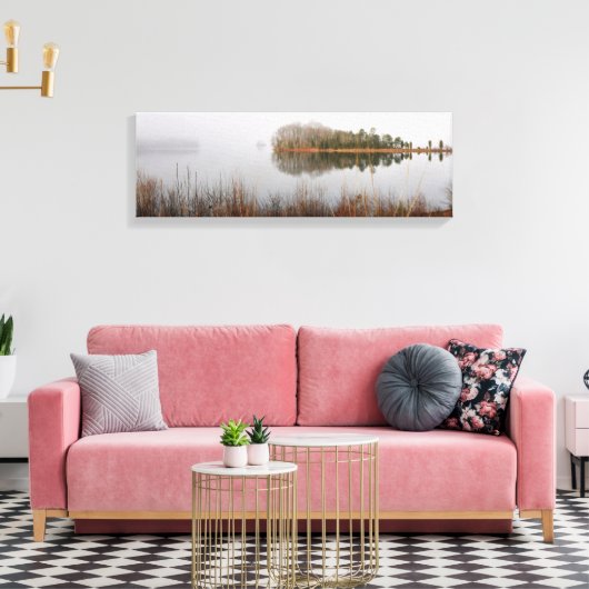 Mayo Lake Canvas Afdruk (Insitu (Woonkamer))