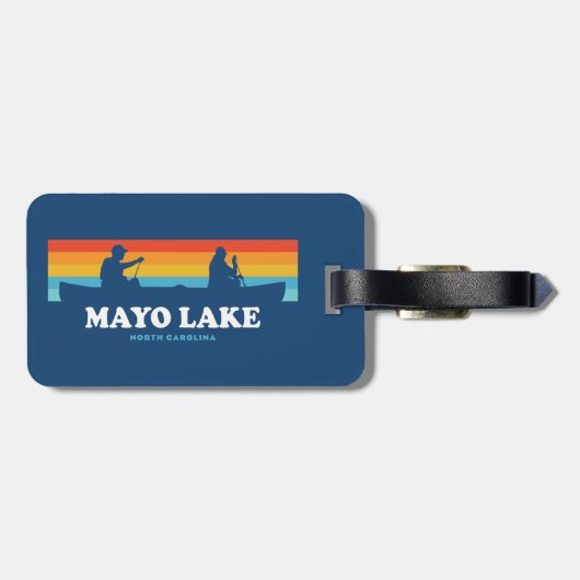 Mayo Lake North Carolina Bagagelabel (Achterkant horizontaal)
