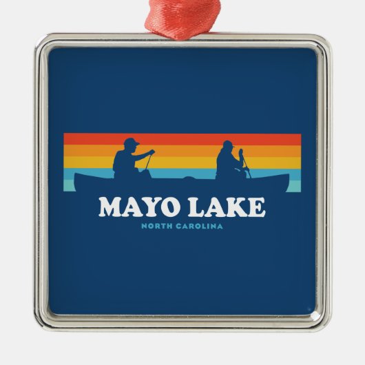 Mayo Lake North Carolina Metalen Ornament (Voorkant)