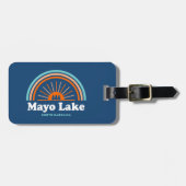 Mayo Lake North Carolina Rainbow Bagagelabel (Voorkant horizontaal)