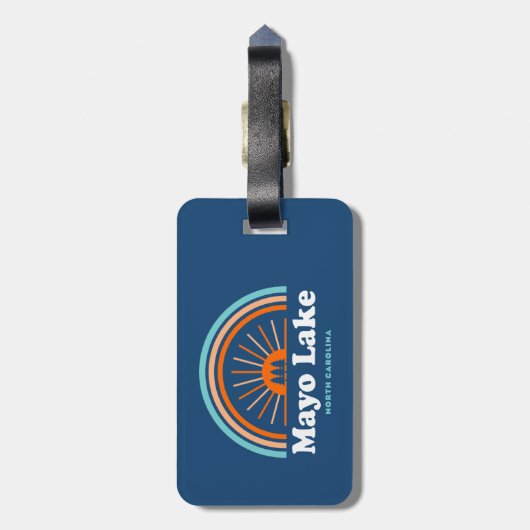 Mayo Lake North Carolina Rainbow Bagagelabel (Achterkant verticaal)