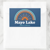 Mayo Lake North Carolina Rainbow Rechthoekige Sticker (Tas)