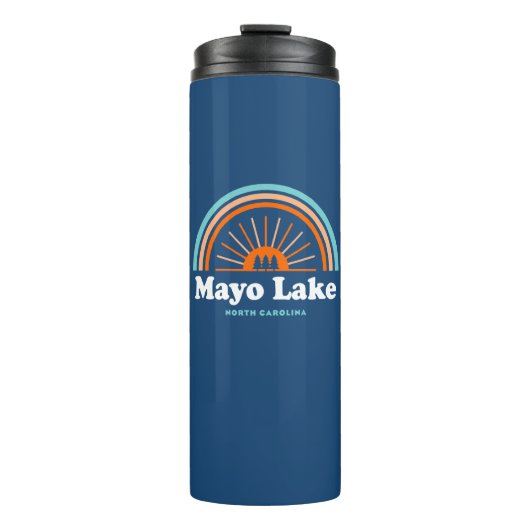 Mayo Lake North Carolina Rainbow Thermosbeker (Voorkant)