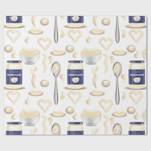 mayo mayonaise specerij romige saus cadeaupapier (Vlak)
