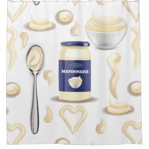 mayo mayonaise specerij romige saus douchegordijn