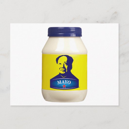 MAYO - Nieuwe Chinese mayonaise Briefkaart (Voorkant)