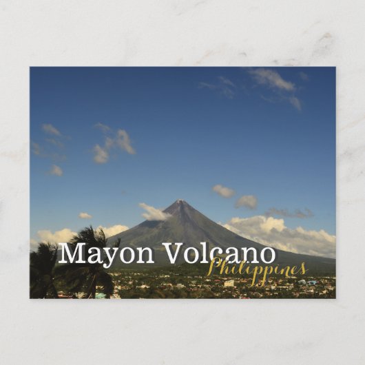 Mayon Volcano Albay Bicol Filipijnen Briefkaart (Voorkant)