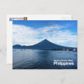 Mayon Volcano Albay Filipijnen Briefkaart (Voorkant / Achterkant)