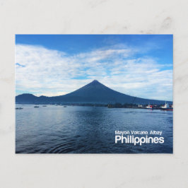 Mayon Volcano Albay Filipijnen Briefkaart