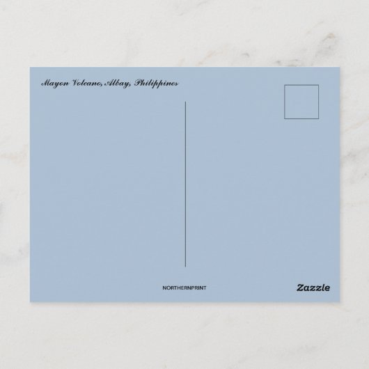 Mayon Volcano Albay Filipijnen Briefkaart (Achterkant)