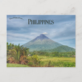 Mayon Volcano Albay Filipijnen Briefkaart