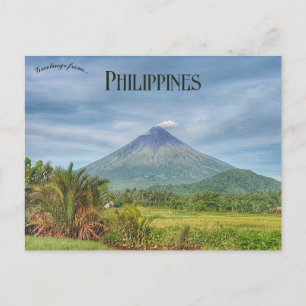 Mayon Volcano Albay Filipijnen Briefkaart