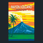 Mayon Volcano Filipijnen Reizen Kunst Vintage Poster<br><div class="desc">Mayon Vulkaan vector kunst ontwerp. Mayon,  ook bekend als Mount Mayon en Mayon Volcano,  is een actieve stratovulkaan in de Filipijnse provincie Albay.</div>