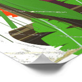 Mayon Volcano philippines avontuurlijk poster (Hoek)