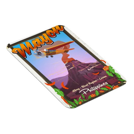 Mayon Volcano philippines avontuurlijk poster Magneet (Rechterzijde)