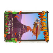 Mayon Volcano philippines avontuurlijk poster Magneet (Horizontaal)