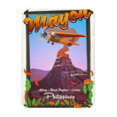 Mayon Volcano philippines avontuurlijk poster Magneet (Verticaal)